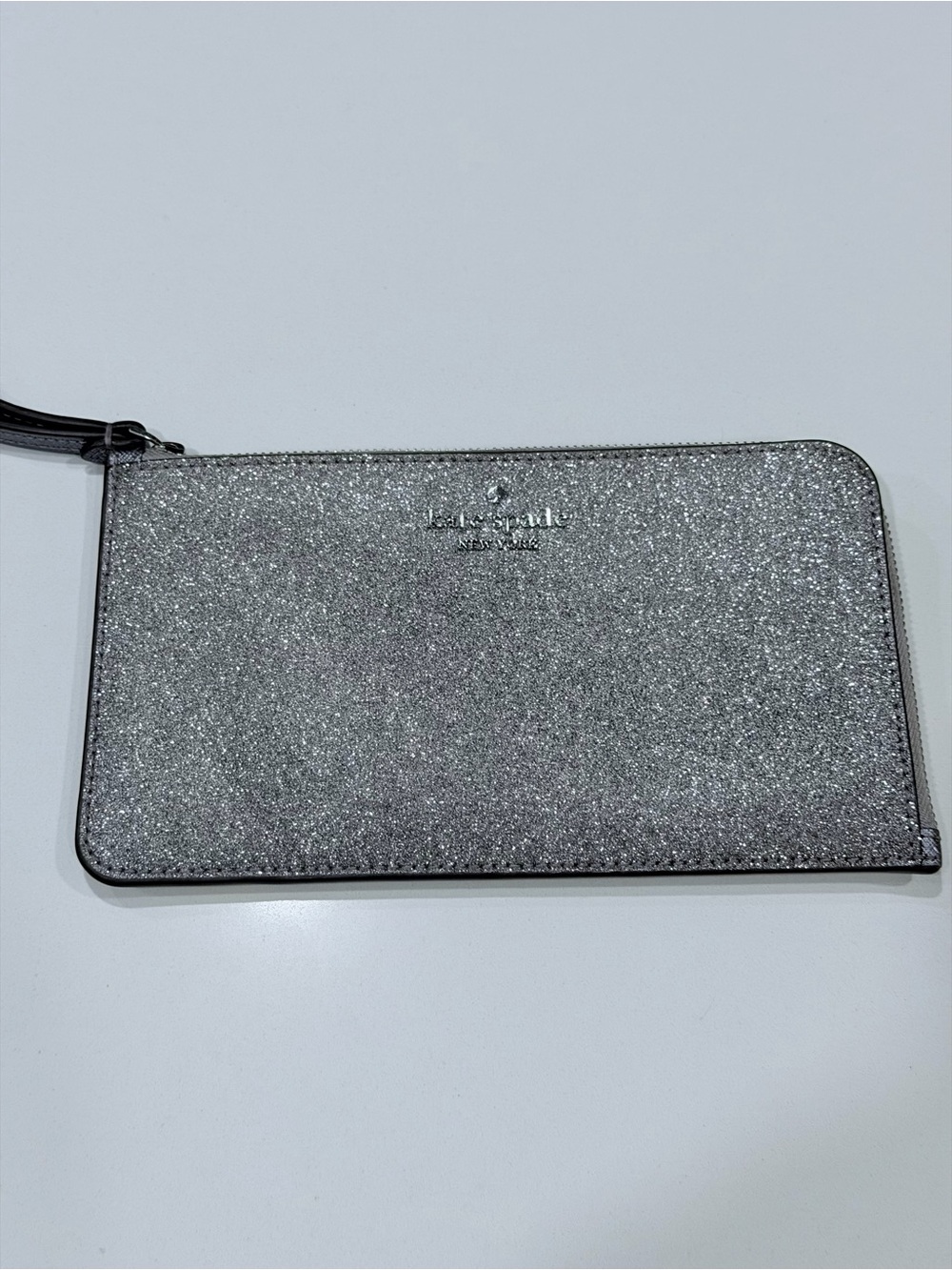 Kate Spade New York Lucy Glitter Medium L-Zip Wristlet - Picture 1 of 4